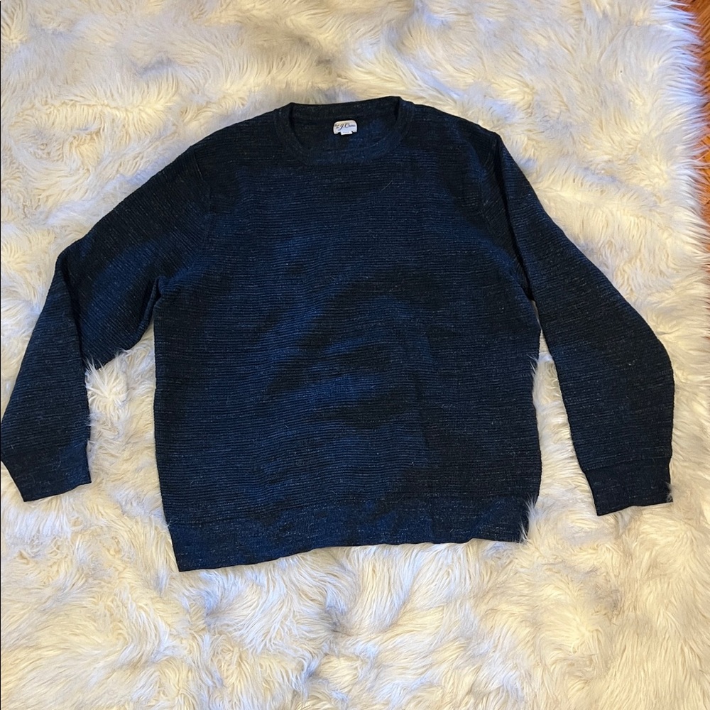 J. Crew Dark Blue Crewneck Sweater
